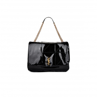 YSL LARGE JAMIE 4.3 IN PATENT LEATHER 7424312IU671000 (43*29*9cm)
